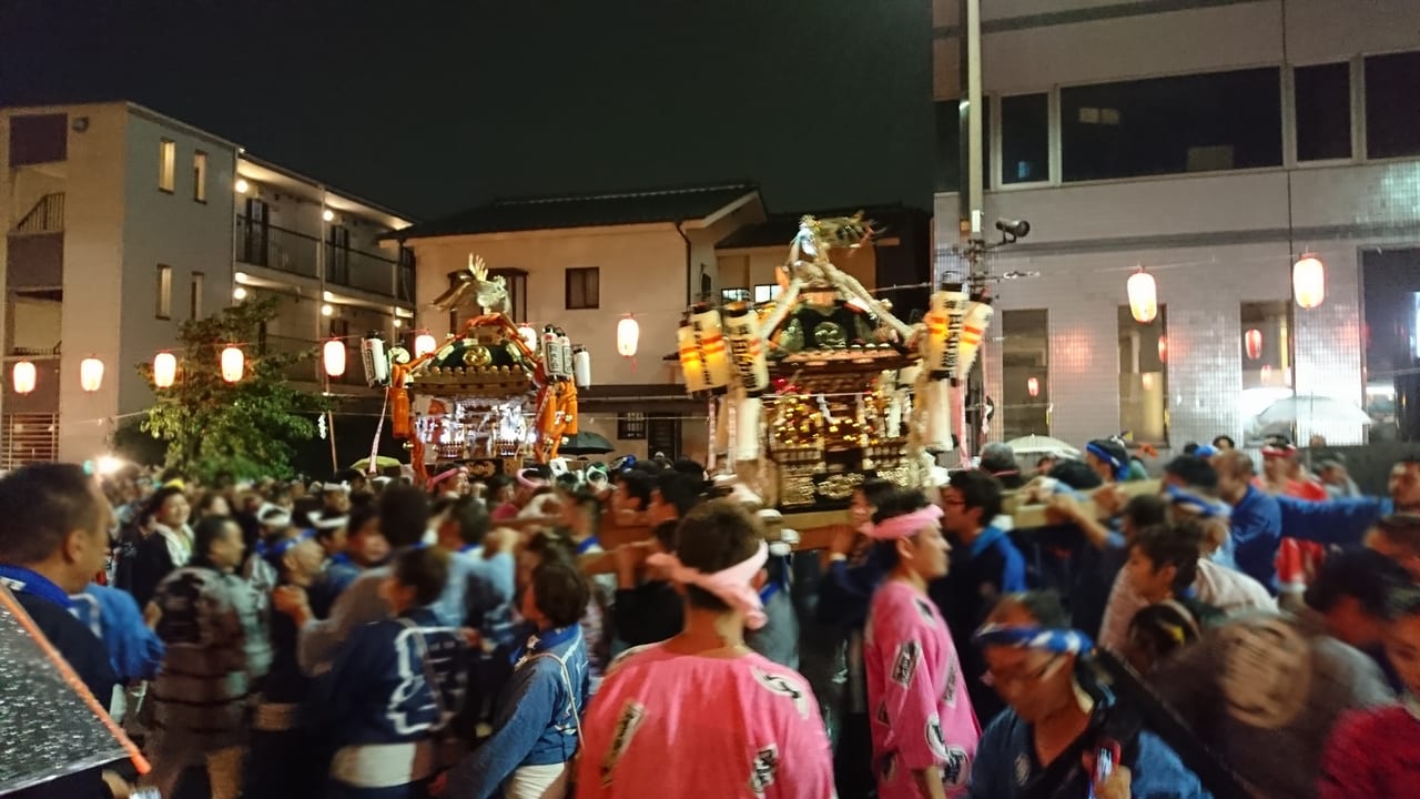 2018年9月17日のお神輿パレードの様子