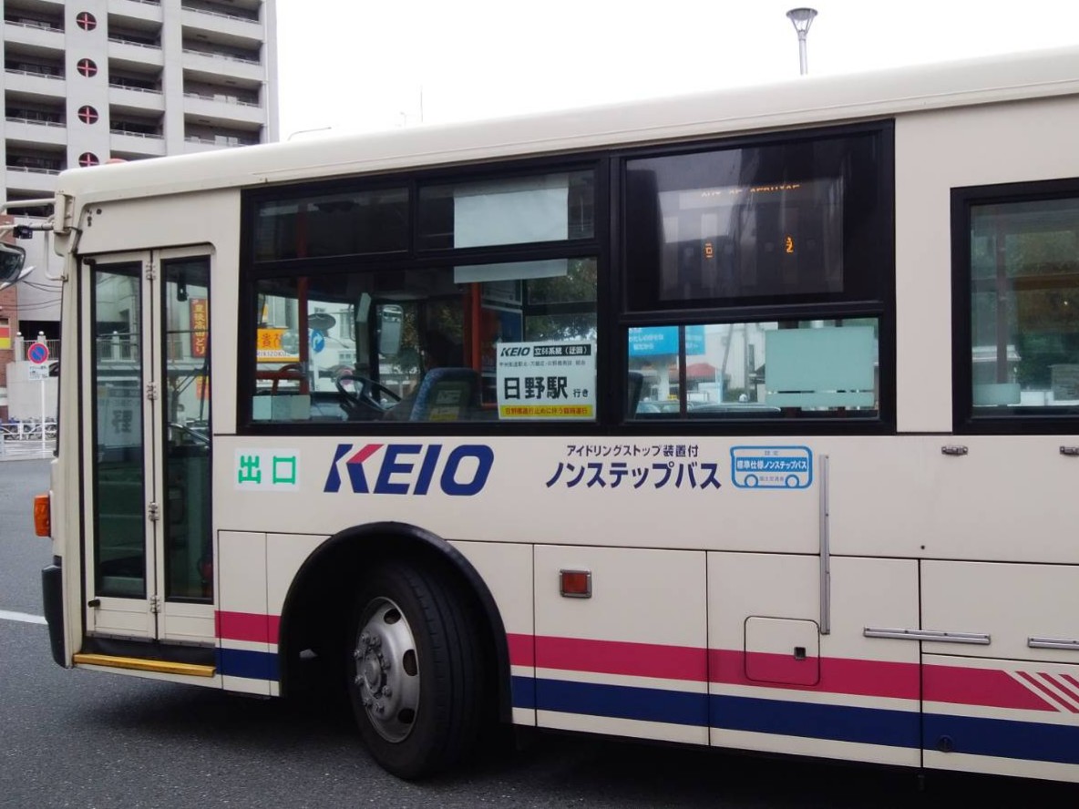 日野橋の通行止めによる立６６の臨時バス