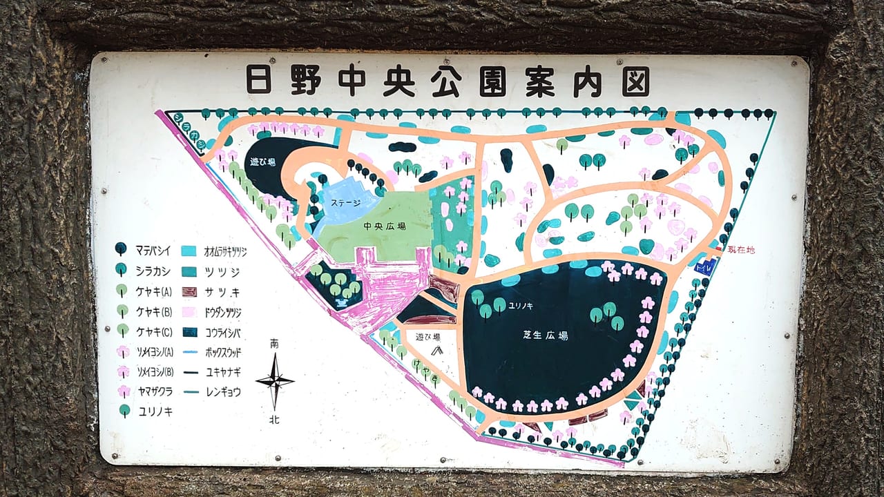 日野中央公園案内図