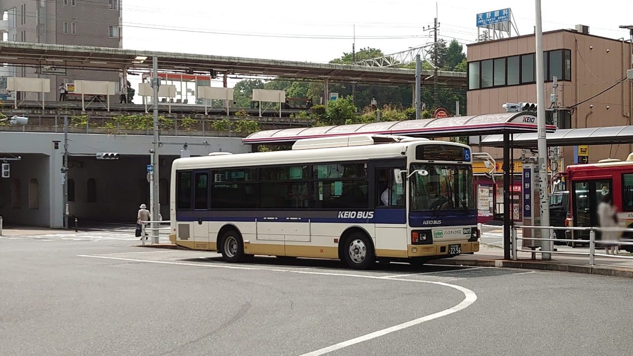 日野駅から立川駅北口行きのバス停
