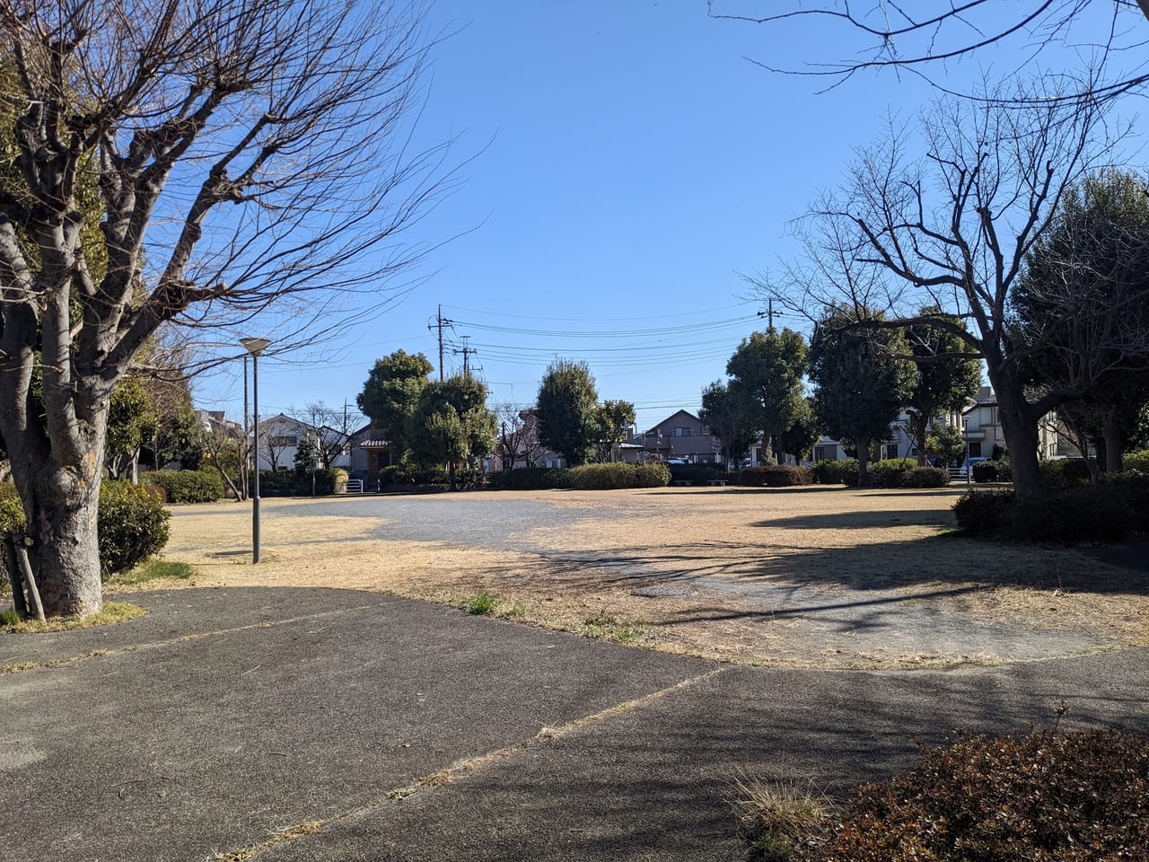 浅川からの富士山と向川原堤緑道