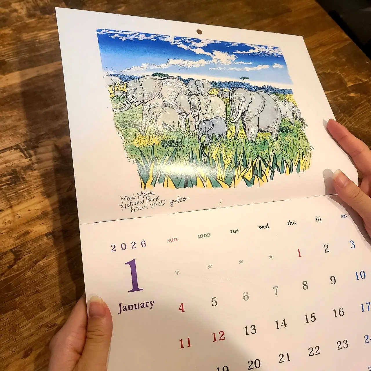 2026AFRICA KENYA カレンダー発売中