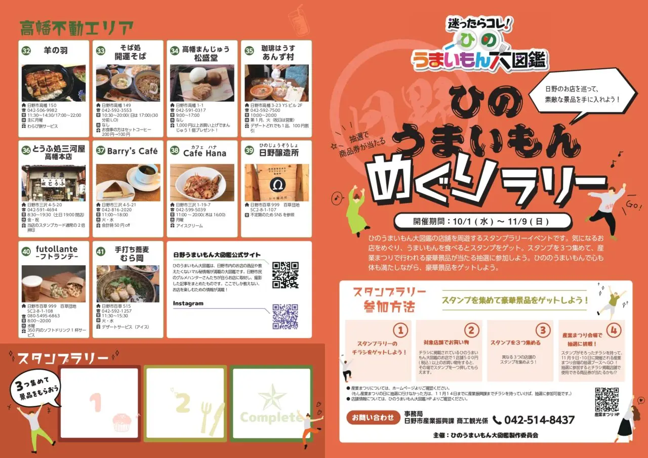 ひのうまいもんスタンプラリー