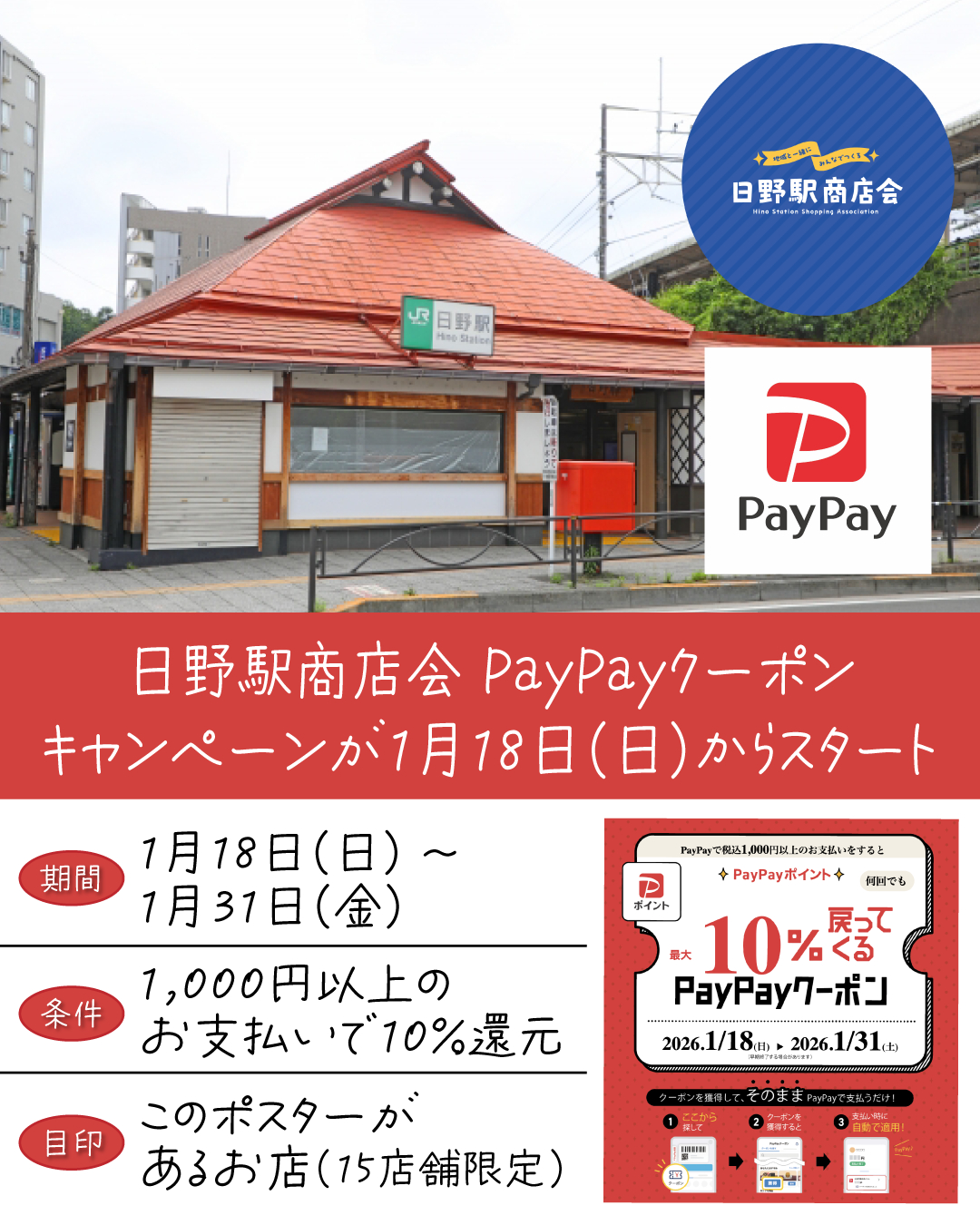 日野駅PayPayキャンペーン